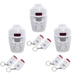Set of 3 Remote Motion Sensor Wireless Alarm