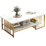 Modern Faux Marble Coffee Table