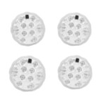 Pack of 4 Submersible Waterproof Led Light