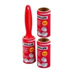 60 Sheets Lint Roller with 2 Replaceable Refills