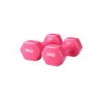 Hexagon Dumbbells Pair - 5 KG - Pink