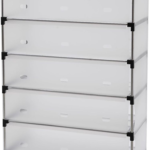 5-Tier Shoe Rack with Dustproof Layer Covers