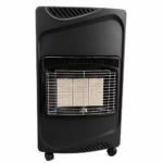Portable Gas Heater with Safety Grill and Wheels