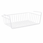 Under Cabinet Storage Shelf Wire Basket -White