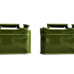 Pack of 2 Portable Petrol/Diesel Storage Container -5L (Green)