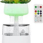 Aromatherapy Rain Humidifier with Remote & 7 LED Colors