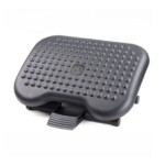 Adjustable Under Desk Footrest with Massage Surface