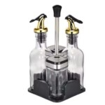 Stainless Steel & Glass Salt and Pepper Shaker Set – 100ml Spice Dispensers