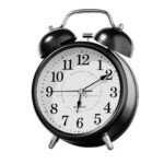 Retro Twin Bell Alarm Clock-Black