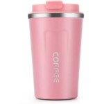 510ml Stainless Steel Vacuum Travel Coffee Mug - Pink