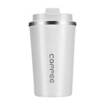 510ml Stainless Steel Vacuum Travel Coffee Mug - White