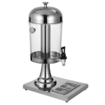 8L Stainless Steel Beverage Dispenser with Stand & Lid