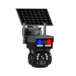 4G Solar Security Camera 12MP Dual Lens PTZ V380 App