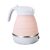 Portable Silicone Collapsible Travel Electric Kettle Pink