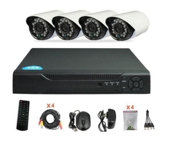 4 Camera Cctv Security Recording System With Internet & 3G Phone Viewing HDMI DVR
