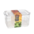 2 in1 Clear Plastic Fruit and Veggie Drainer Storage Box 23cm