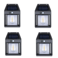 Solar Powered Wall Lamp Pack of 4