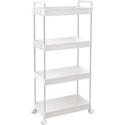 Rolling Storage Cart 4-Tier Bathroom Rack – SD