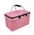 Large Bag Collapsible Picnic Basket Pink