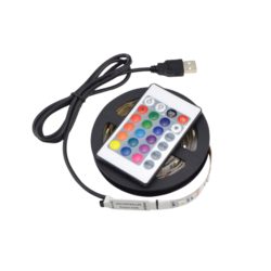 2M 5V USB RGB Cable LED Strip Light TV Background Lighting