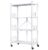 JG20375387 4 Tier Folding Trolley Shelf With Lockable Wheels