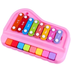 2 in 1 Piano Xylophone Musical Educational Toy Pink