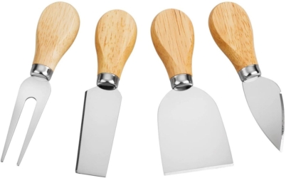 Wooden Handle Cheese Knife Set – 4 Piece